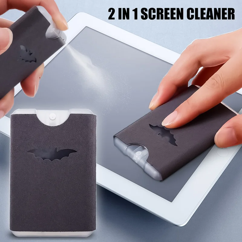 2 in 1 Screen Cleaner and Microfiber Cloth Touchscreen Mist Cleaner Screen Cleaner Spray for All Phones Laptop Tablet Screens