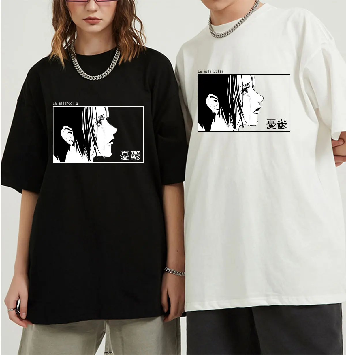 

Fashion Men T Shirts Manga Nana Osaki Short Sleeves Cotton Oversized Tshirt Streetwear T-shirt Japanese Anime Harajuku Tee Tops