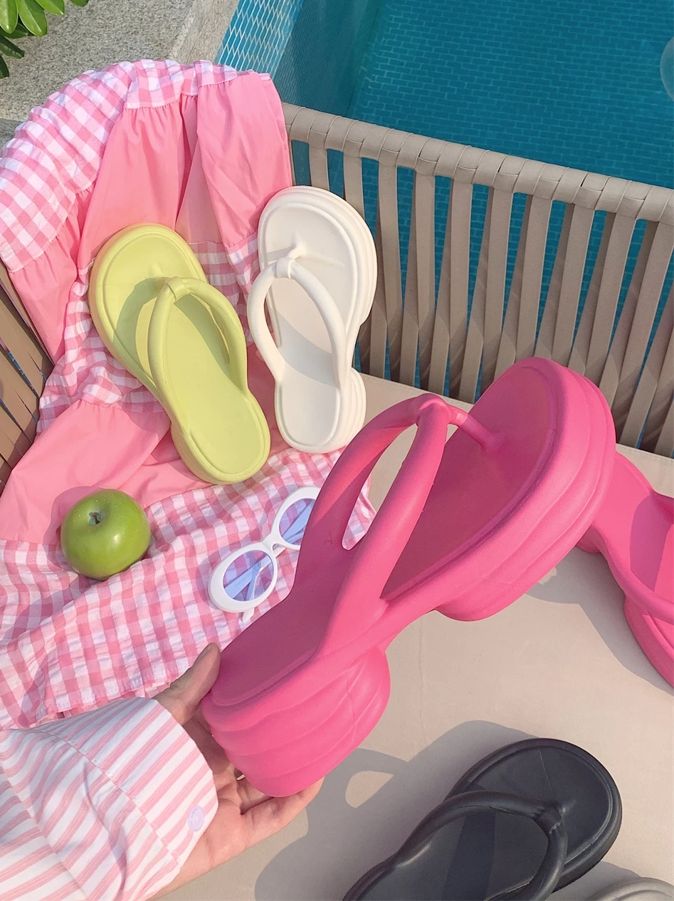 Touching Net Red Time Cool Creative Все виды обуви с нескользящими пляжными тапочками