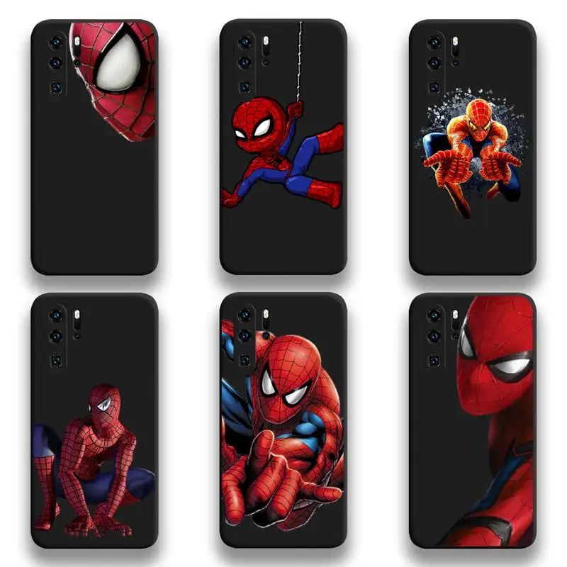 

Marvel Superhero Spider-man Phone Case For Huawei P20 P30 P40 lite E Pro Mate 40 30 20 Pro P Smart 2020