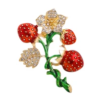 retro fashion fruit strawberry brooch ladies cartoon rhinestone brooch %d0%b1%d1%80%d0%be%d1%88%d1%8c %d0%b6%d0%b5%d0%bd%d1%81%d0%ba%d0%b0%d1%8f weddings party casual brooch pins gifts