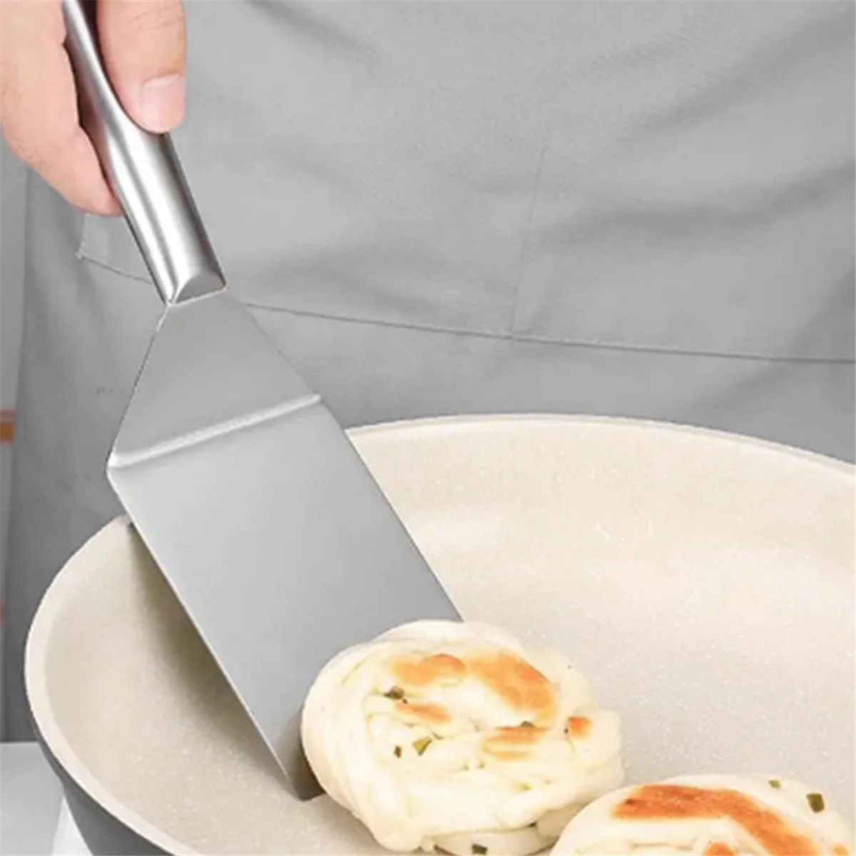 Лопатка из нержавеющей стали плоская лопатка большая для рыбы Тернер гриля