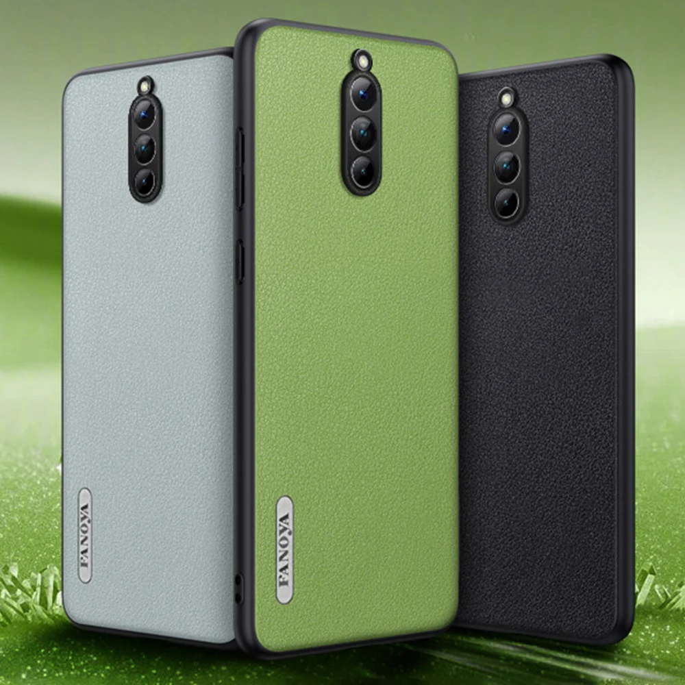 Кожаная задняя крышка для телефона ZTE nubia Red Magic 8 Pro + Plus Силиконовая защита