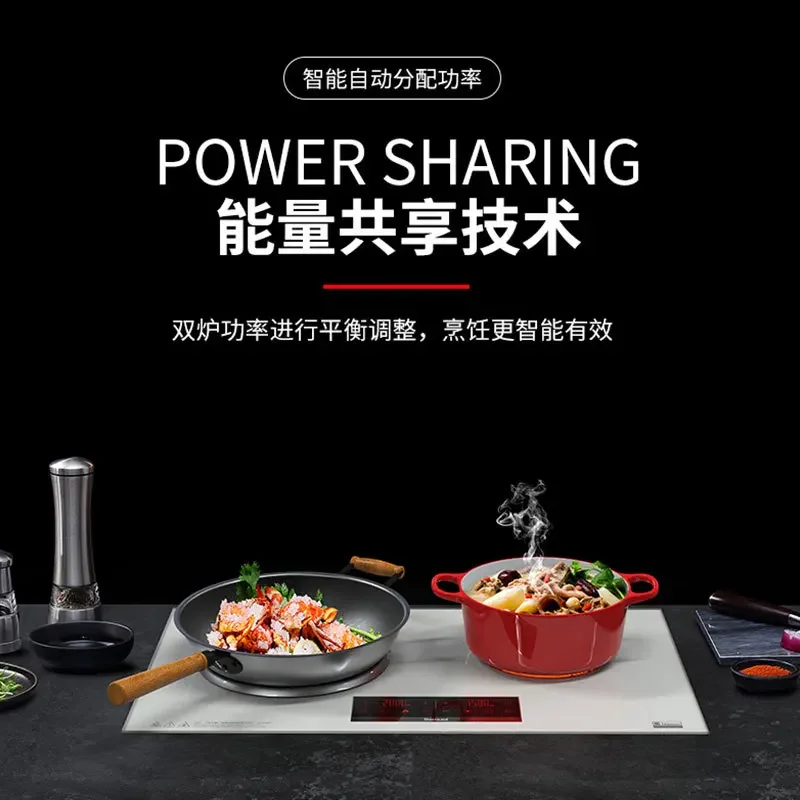 Встроенная мощная индукционная плита с глубокой вогнутой полусферой