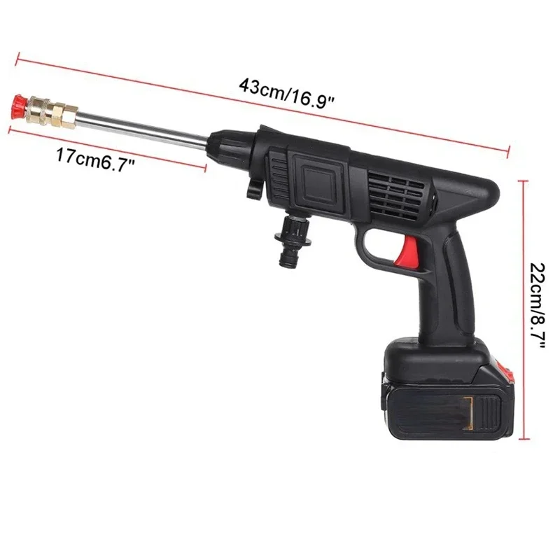70 бар 1500 Вт беспроводной пистолет для мойки автомобилей высокого давления 50000 мАч