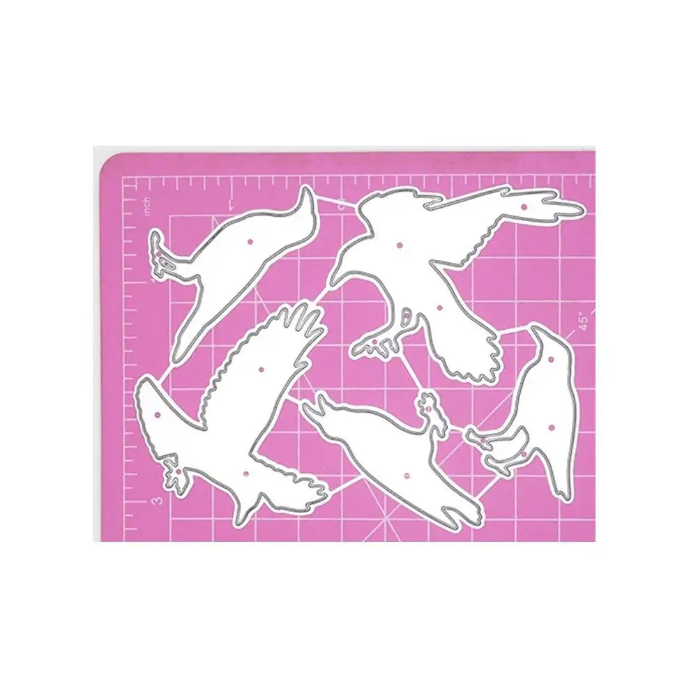 Черные вороны металлические трафареты Хэллоуин птицы набор трафарет для DIY