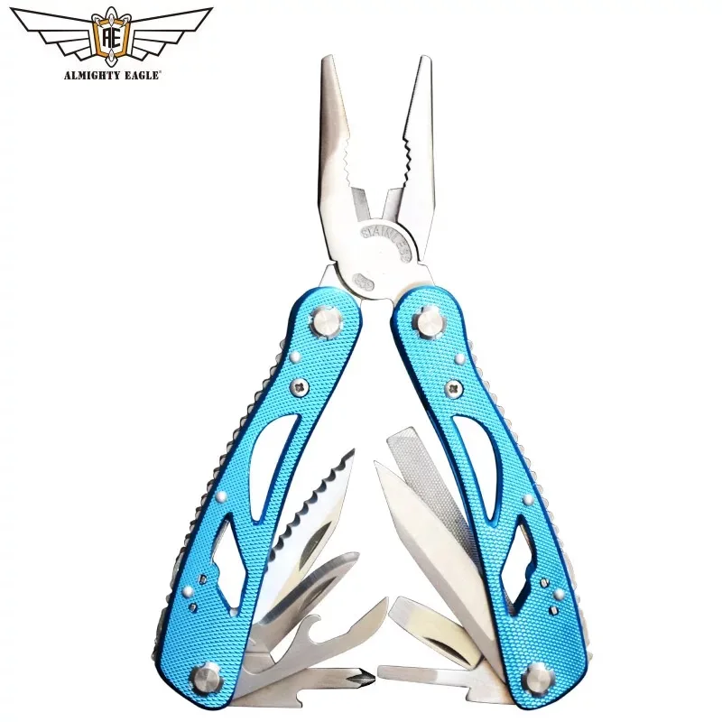 

Складные плоскогубцы 14 в 1, плоскогубцы из нержавеющей стали для выживания, оборудование для повседневного использования и кемпинга, уличные аксессуары, складные плоскогубцы