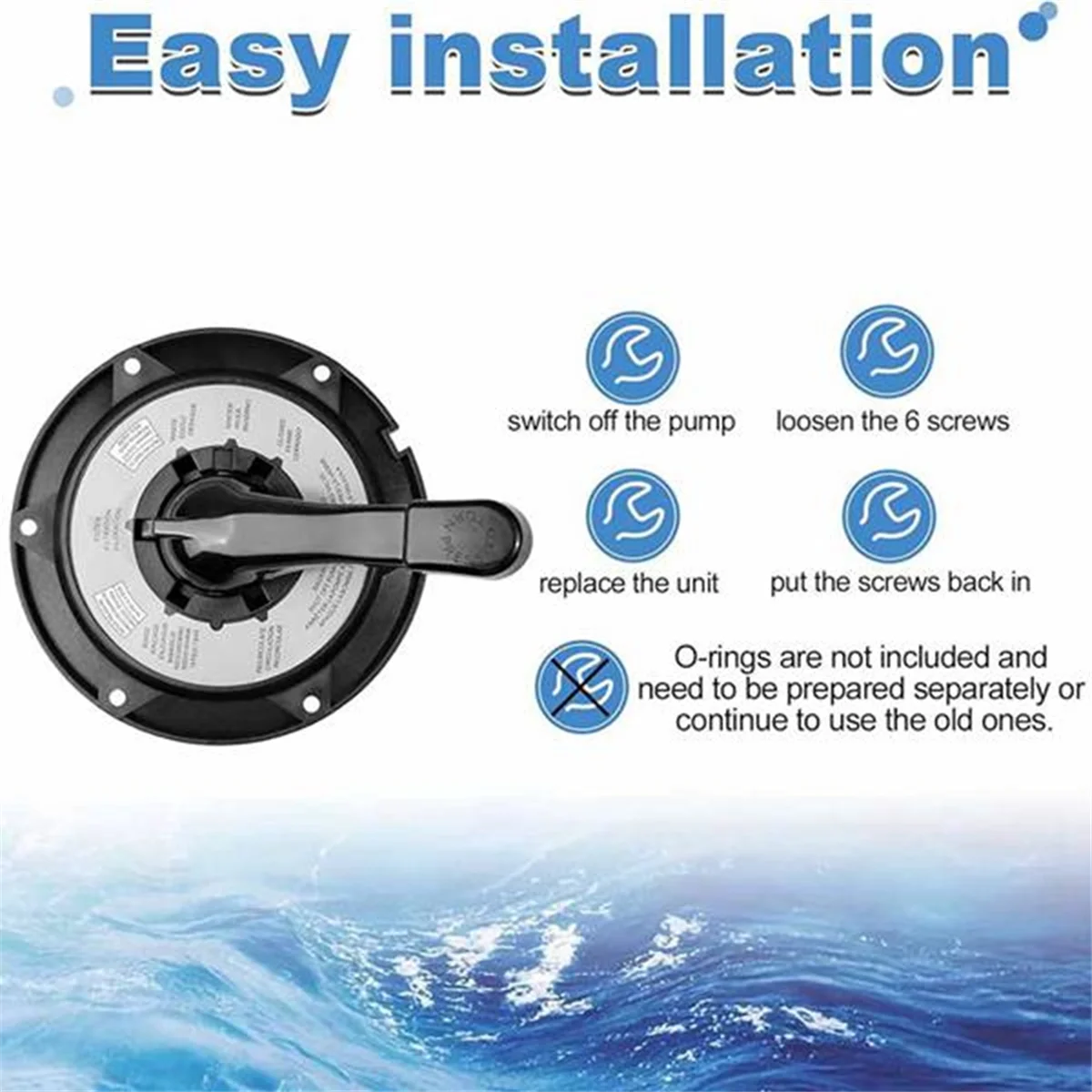 SPX0714BA Многопортовая система песчаного фильтра с клапаном ручка капота в сборе