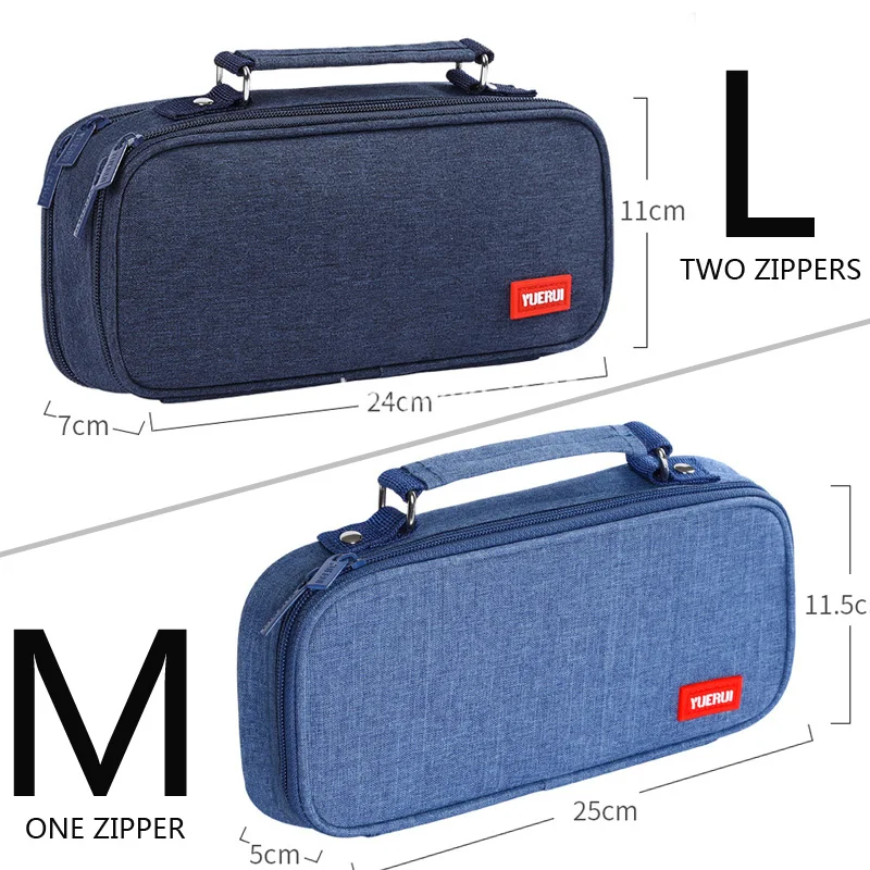 Вместительная сумка для хранения карандашей и ручек многослойный школьный чехол