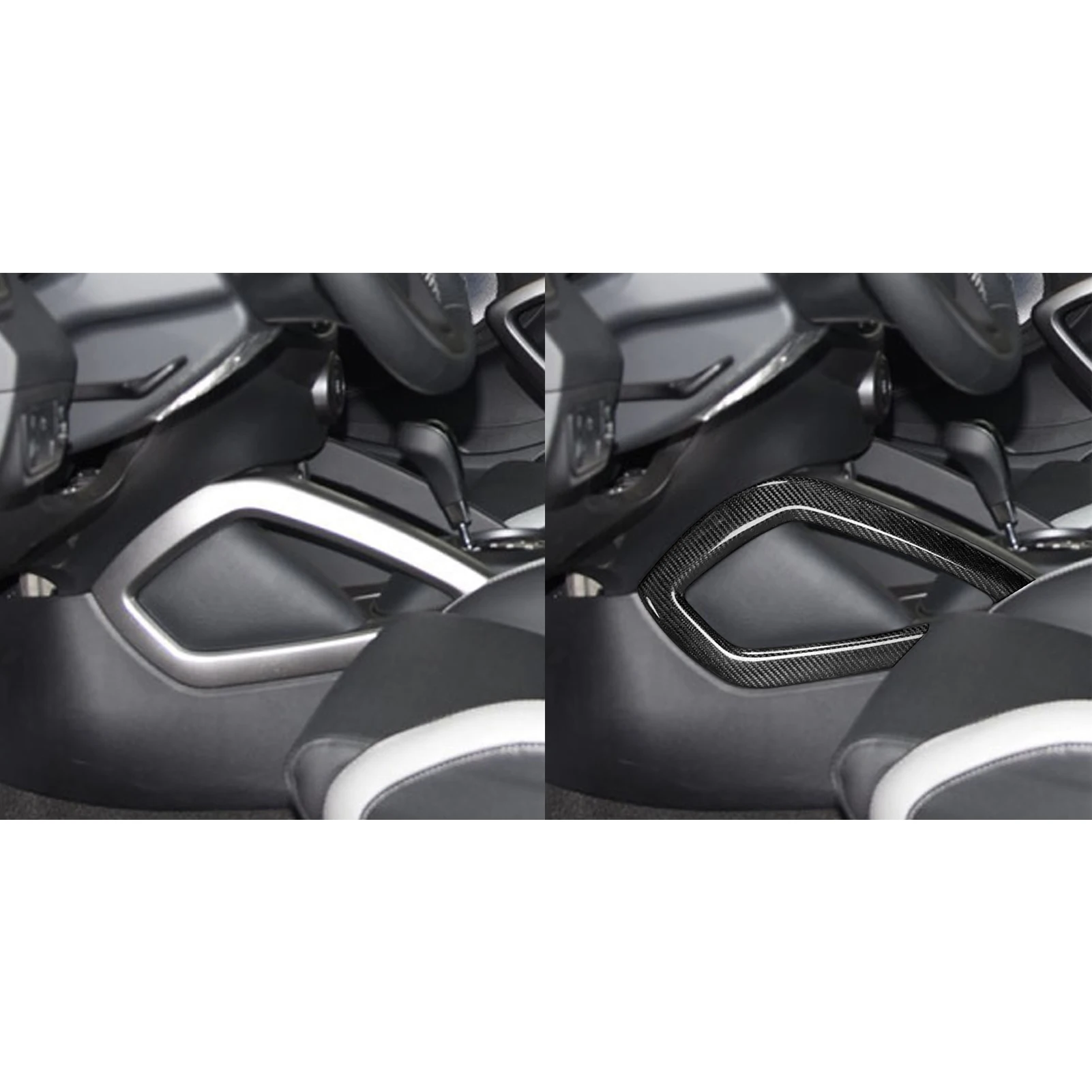 Для Hyundai Veloster 2011-2017 настоящее углеродное волокно переключатель передач обе