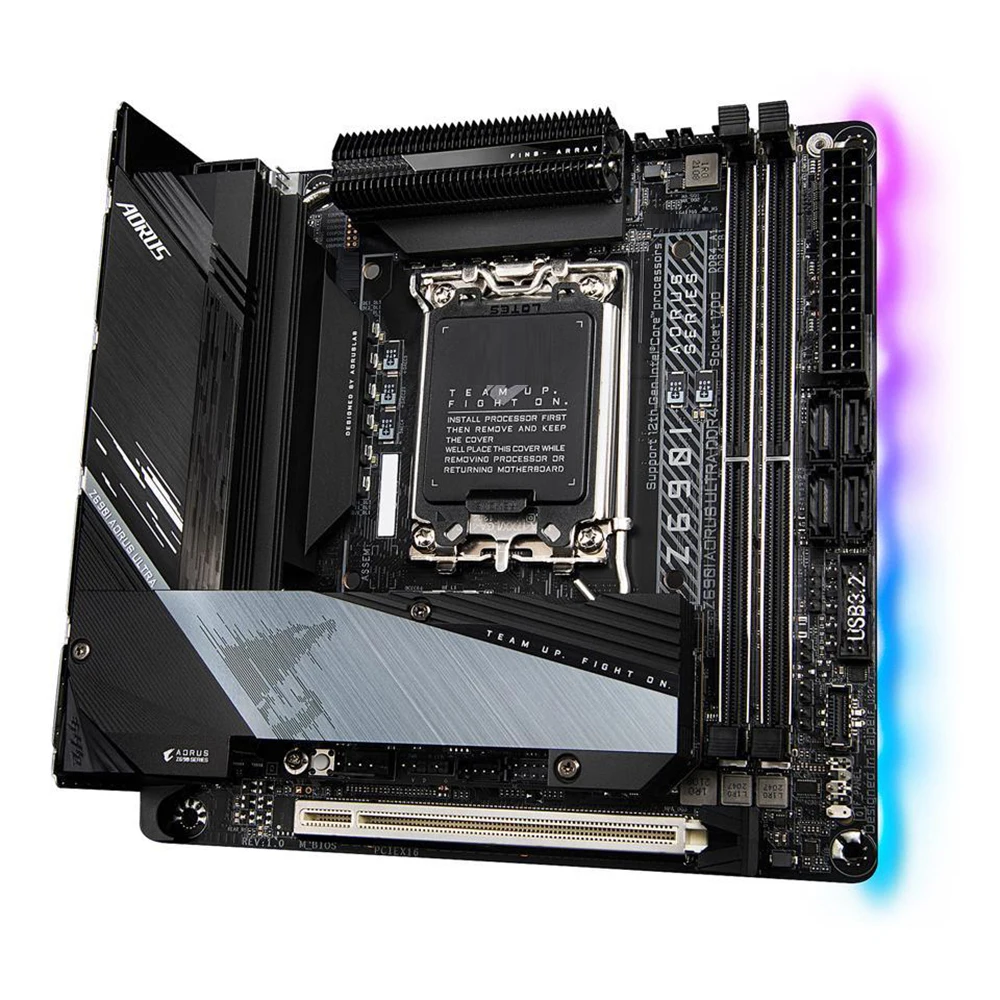 Z690I AORUS ULTRA DDR4 для Gigabyte LGA1700 Z690 2 * 64 ГБ Mini-ITX настольная материнская плата