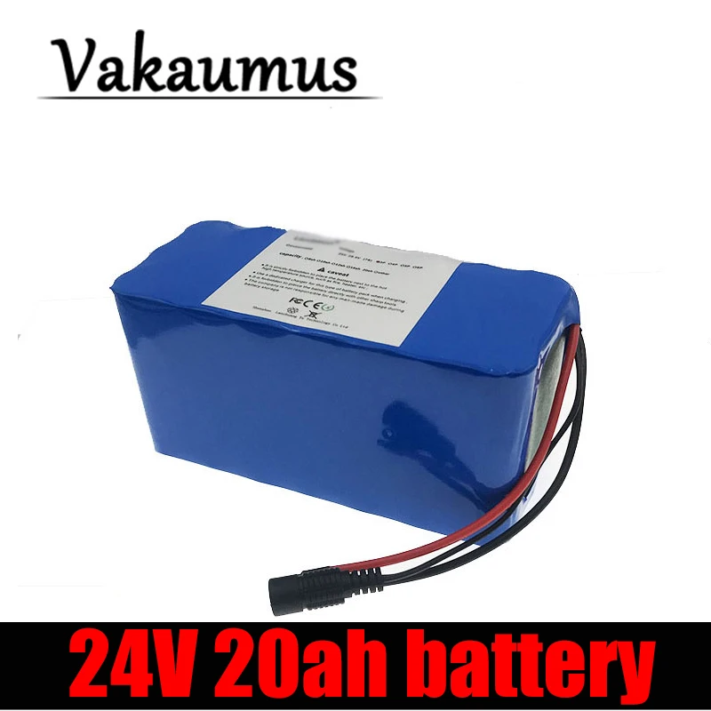 

Высококачественный аккумулятор Vakaumus 24 в 20 Ач 7S 3P 21700 с BMS для электрического велосипеда, скутера, двигателя менее 750 Вт, горного велосипеда