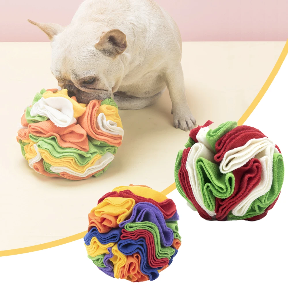 

Dog Sniffing Ball Pet Nose Smell Training Food Slow Feeding Leakage Food Feeder Puppy Training Games Ball Dog Puzzle Toys