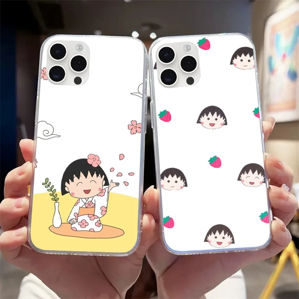 Прозрачный чехол для телефона Bilibili C-Chibimaruko C-Chan Samsung Galaxy S23 S22 Ultra Plus Note 20 Ultra10 A71 70 A52