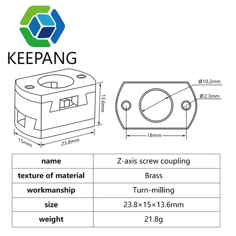 Kee Pang Муфта для Z-оси Ender 3