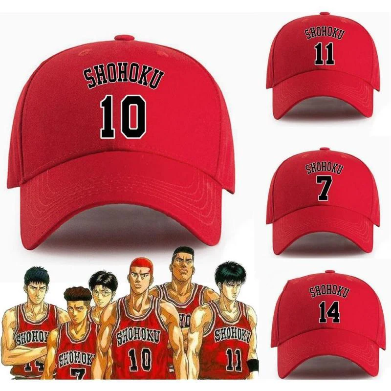 

Slam Dunks Hat Kawaii Cartoon Sakuragi Hanamichis Summer Sweet Sun Visor Hat Travel Creative Beach Hat Anime Cute Birthday Gift