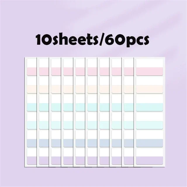 

10 листов индексные наклейки Morandi, цветная классифицированная этикетка, самоклеящаяся маркерная бумага для дневника, планировщика, записываемая наклейка