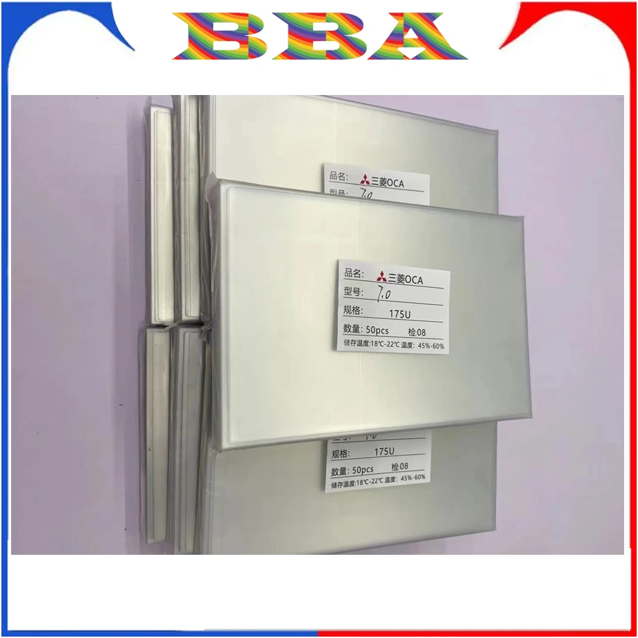 50 шт. 6 0 мкм универсальный размер 3/6 6/6 9/7 2/дюйма оптический прозрачный клей OCA для