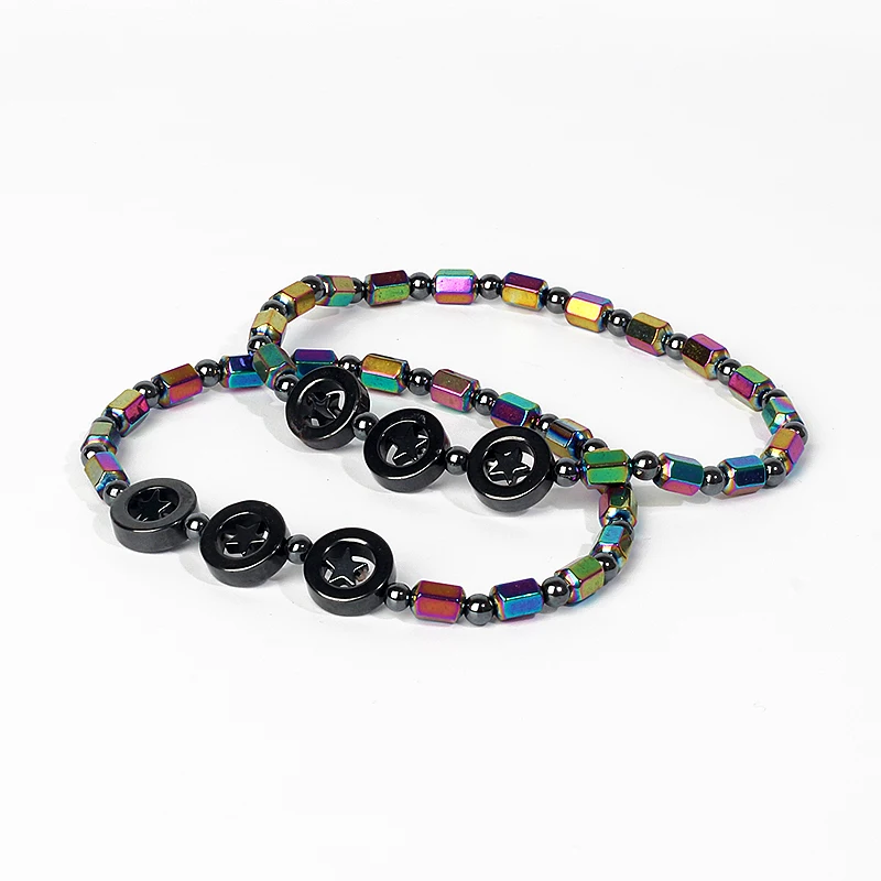 Браслеты из натурального камня для мужчин 4 мм 6 бусины эластичный браслет