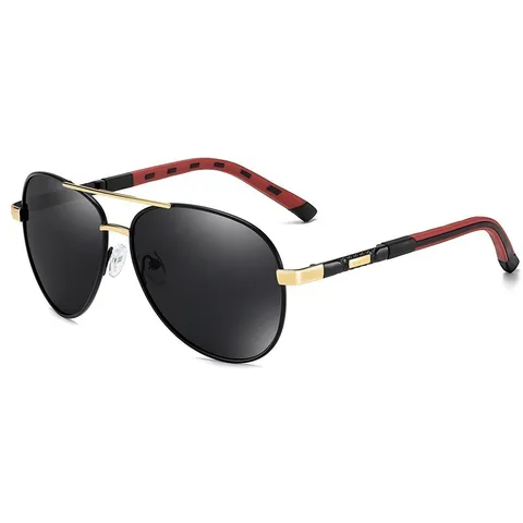 Мужские Солнцезащитные очки-авиаторы для вождения, поляризационные солнцезащитные очки в металлической оправе, 2020