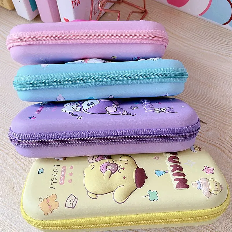 Фото Пенал Pochacco Cute Kawaii Sanrio 3D, водонепроницаемый, ударопрочный, с жестким корпусом, для школы, оптом №2