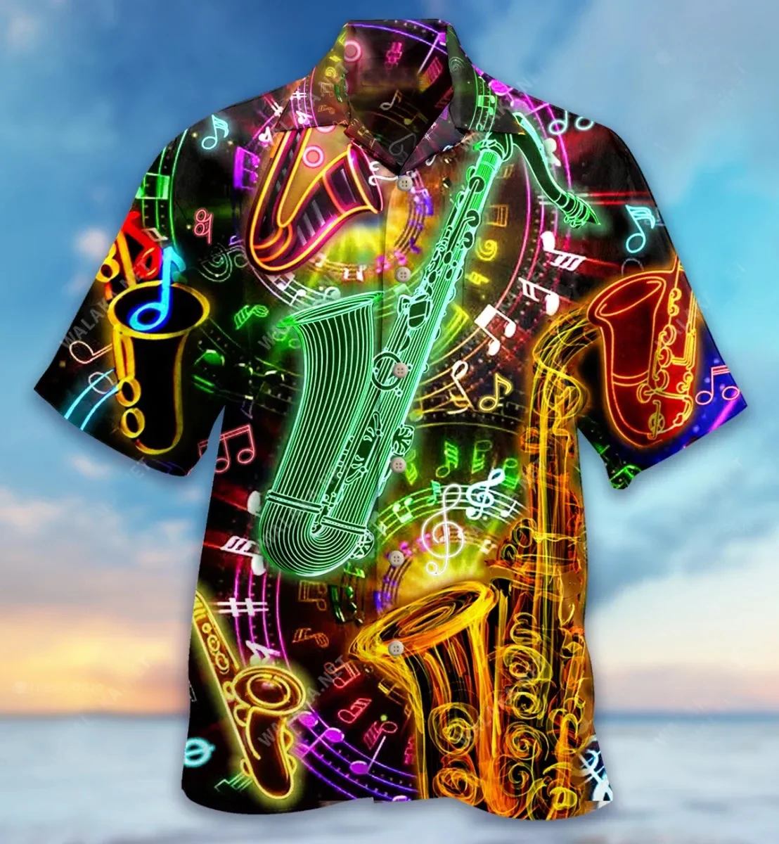 

Rock Music Jazz 3D Beach Hawaiian 2022 Summer Shirt Short Sleeve Shirt Streetwear Oversized 5XL Camisa Social Chemise Homme-220