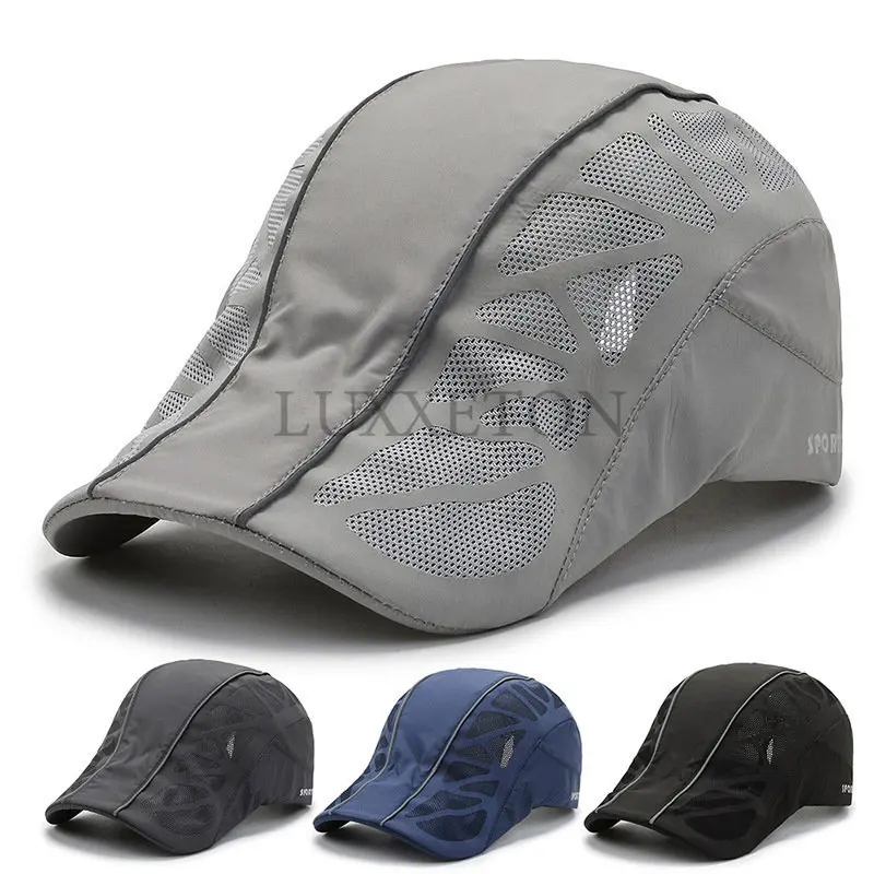 

Men Quick-drying Running Cap Summer Breathable Comfortable Mesh Hat Unisex Outdoor Sports Sun Hat Fishing Sports Accessories