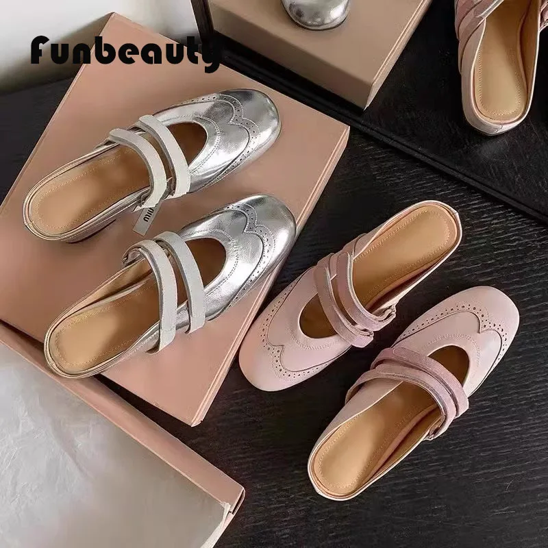 Женские босоножки с ремешком на липучке сандалии из мягкой кожи круглым носком в