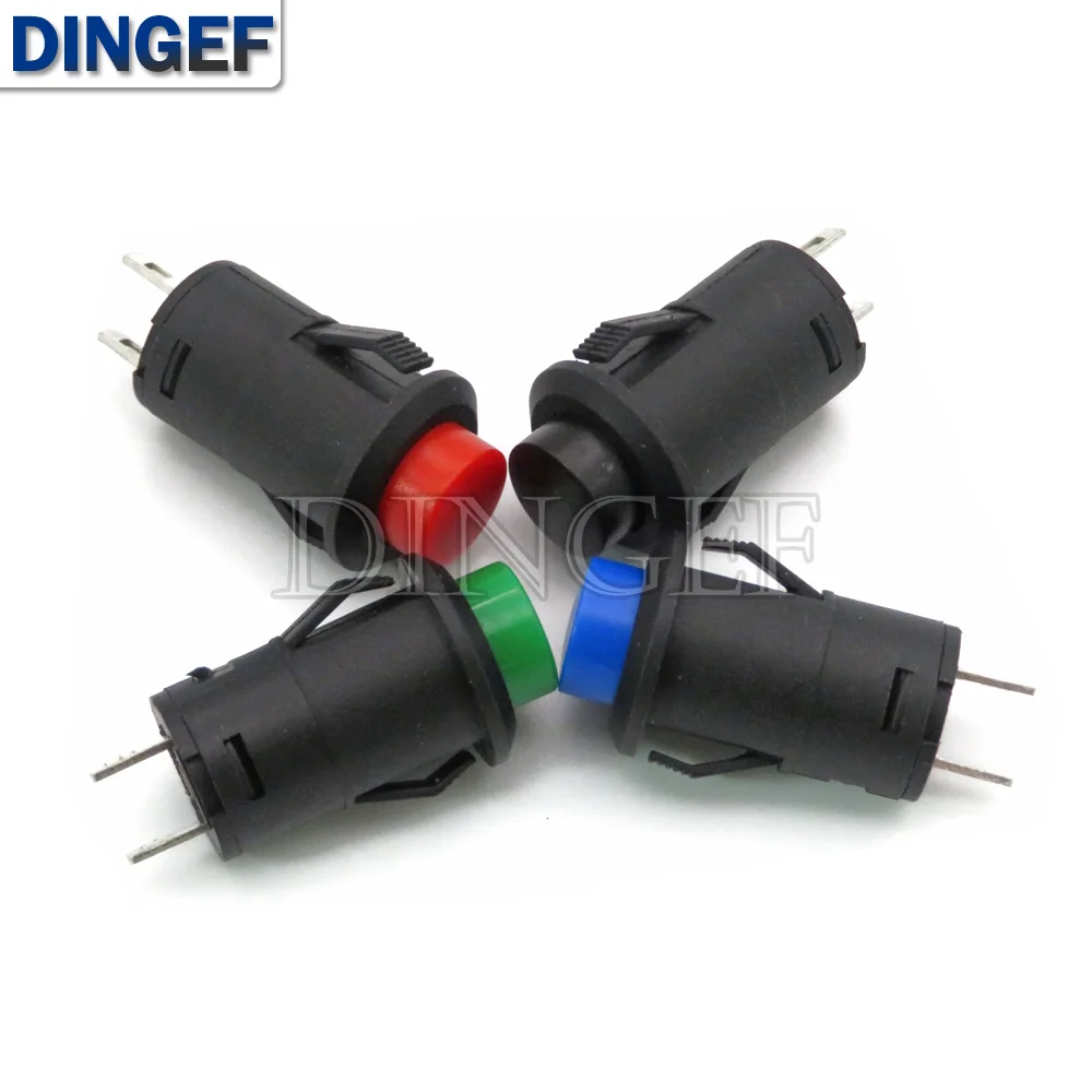 5 шт. кнопочные переключатели DS427 DS428 12 мм ВЫКЛ-ВКЛ кнопочный переключатель