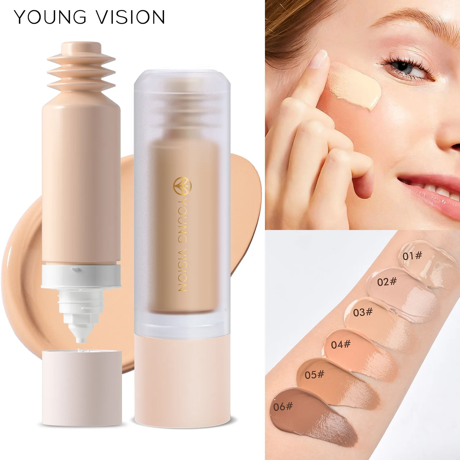 YOUNG VISIONЖидкая основа водостойкий консилер для макияжа с высокой степенью