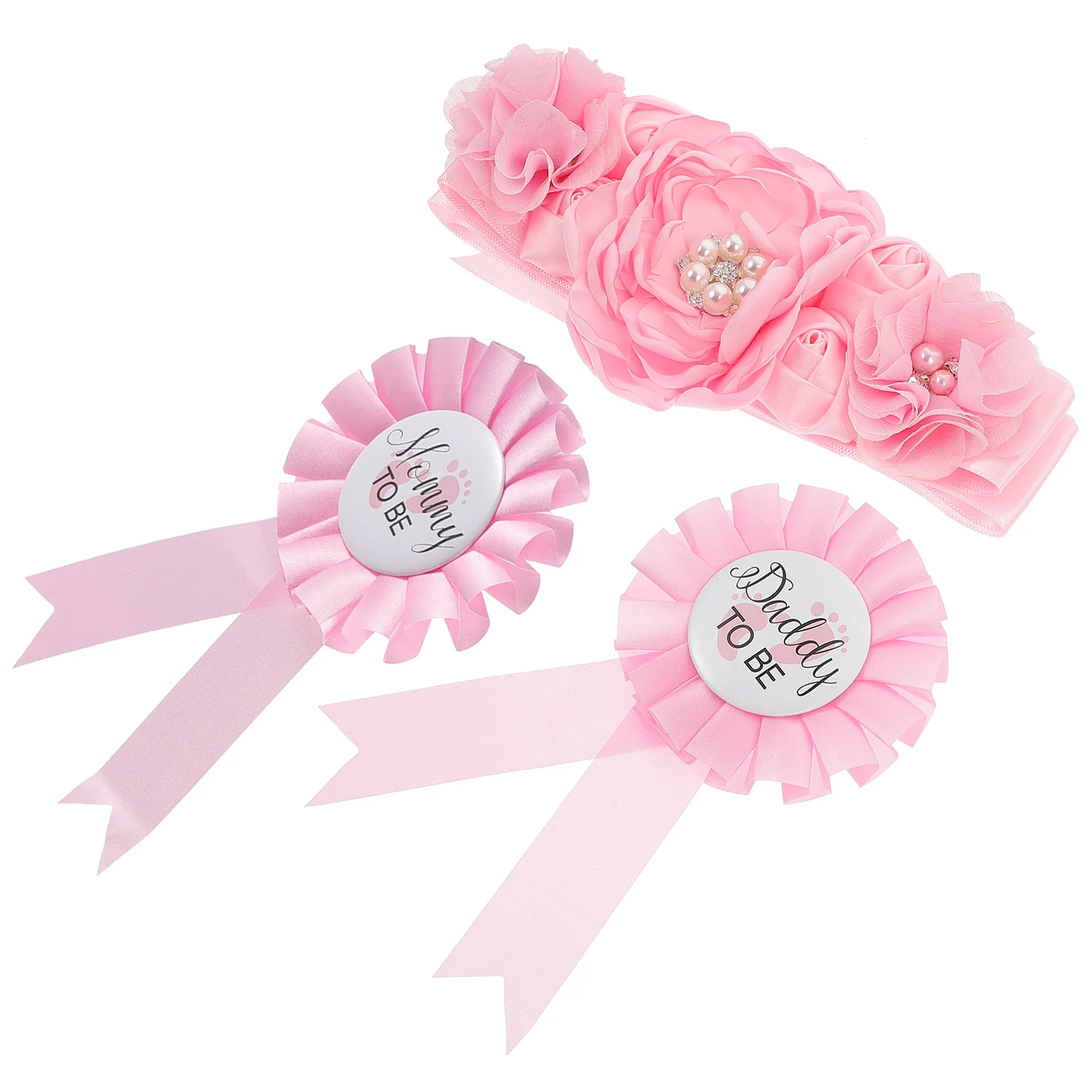 

1 Set Maternity Sash Mommy Daddy Corsages Maternity Photography Keepsake Gifts