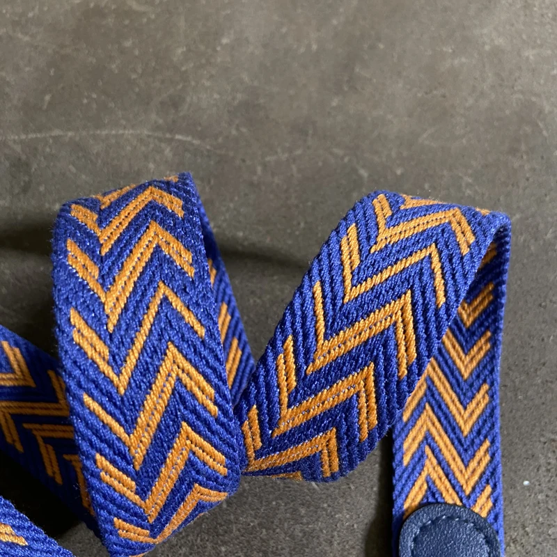 Evelyn Bag With Shoulder Strap Color Woven Canvas Shoulder Strap All-match Leather Diagonal Bag Strap Accessories