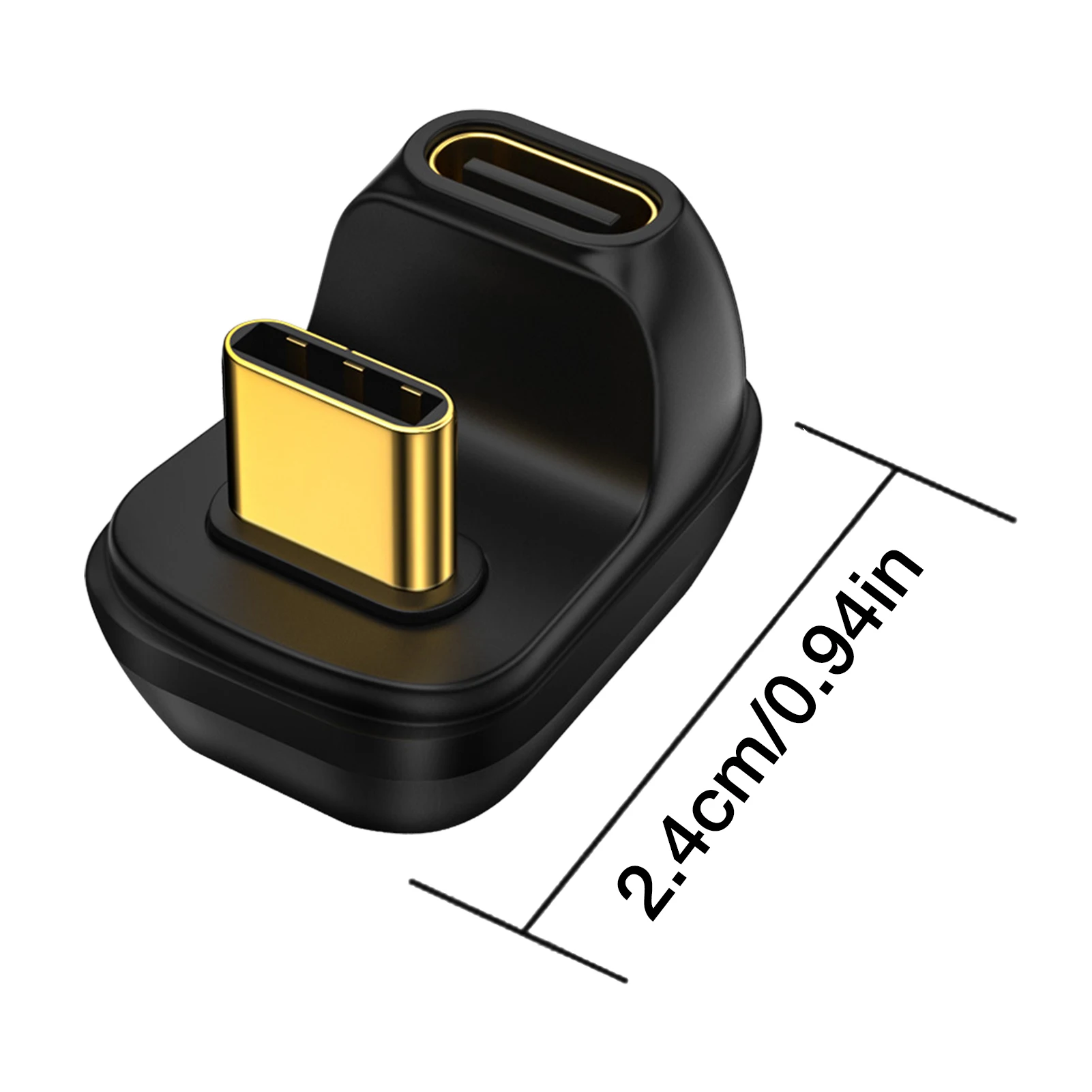 Переходник с Type C на USB 180 Тип штекер гнездо 40 Гбит/с угол 100 градусов вверх и вниз