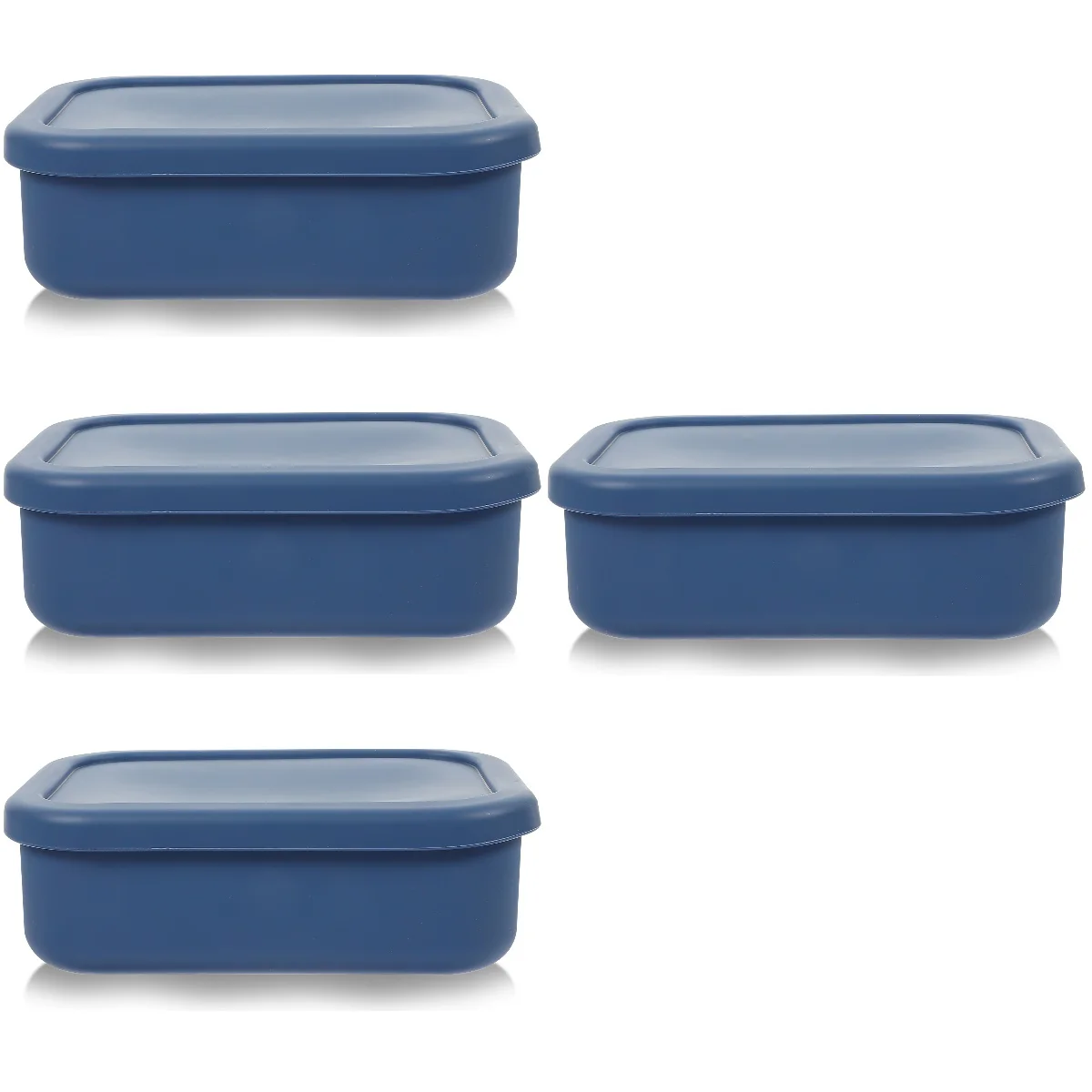 

4pcs Fruit Storage Box Fresh-Keeping Storage Box Rectangular Kitchen Sealed Box