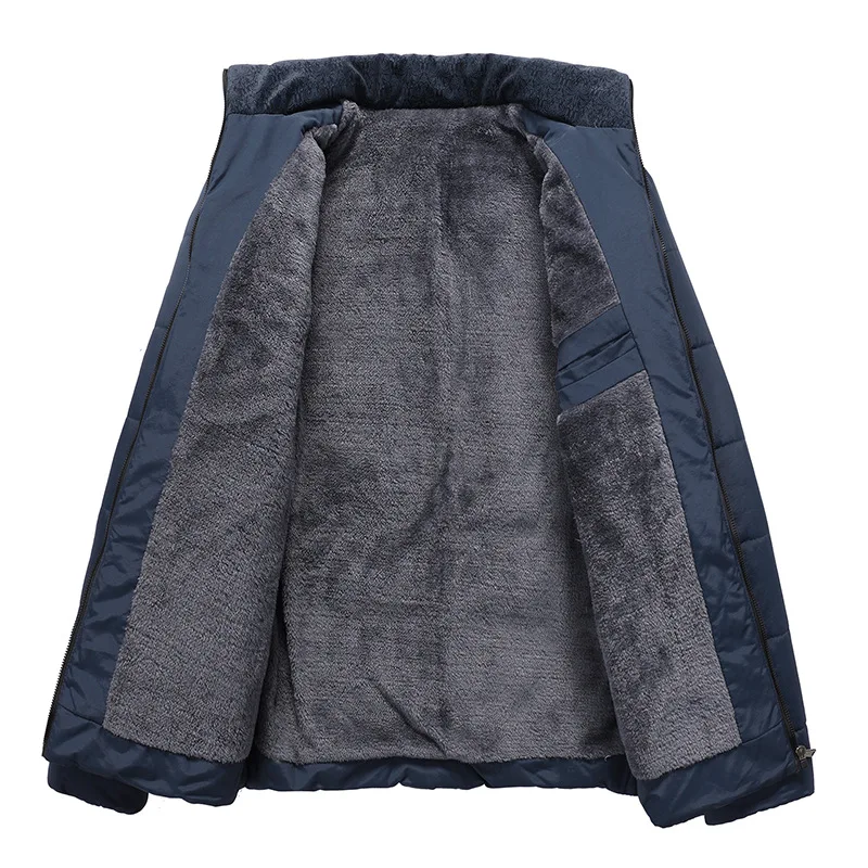 Мужское пальто на хлопковой подкладке новинка 2024 зимнее мужское корейское