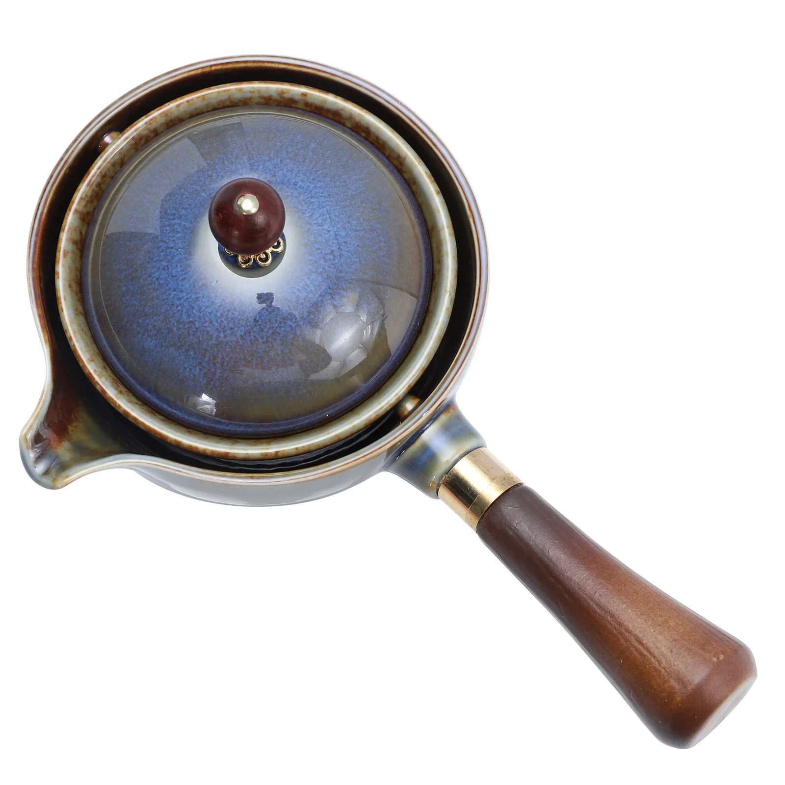 

Ручной чайник с боковой ручкой, чайник для чая, керамический чайник, бытовой чайник для приготовления чая