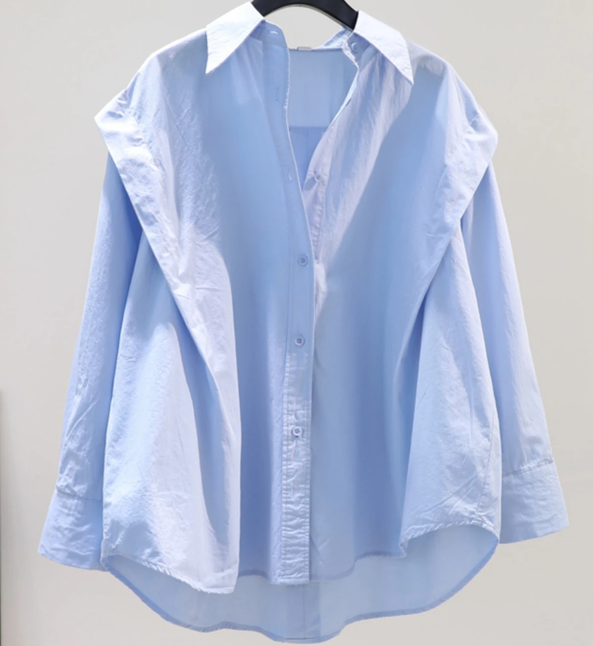 

Женский хлопковый кардиган с оборками, свободная блузка с длинным рукавом, лето-осень 2023