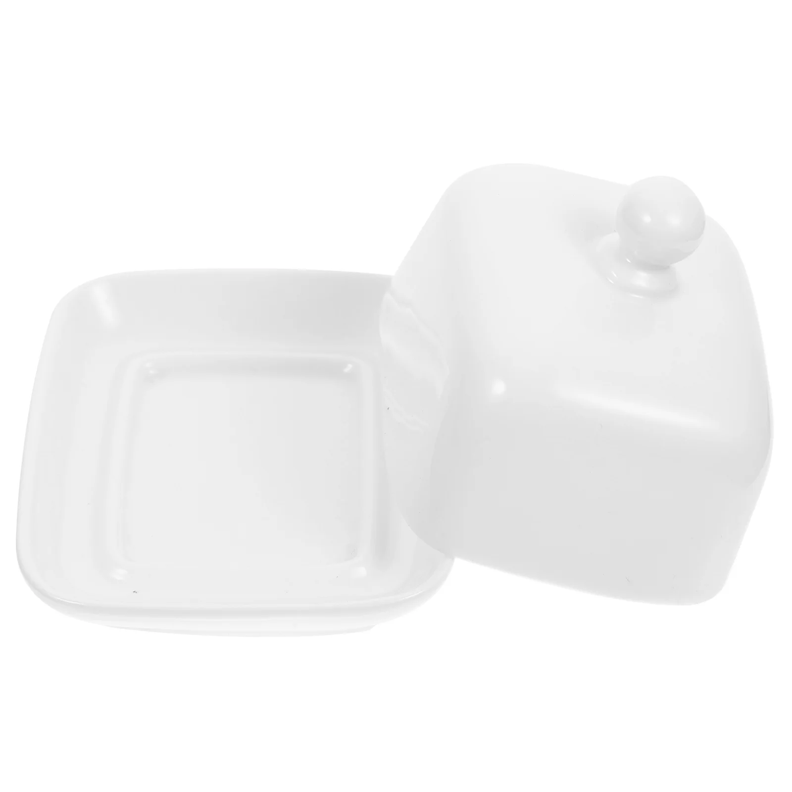 

Butter Dish Ceramic Holder Cheese Tray Container Storage French Covered Keeper Dessert Crock Cake Display Cream Box