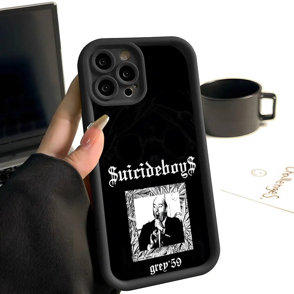 Чехол для телефона Boys S-$uicideBoy $ S-Suicideboys простой однотонный матовый силиконовый