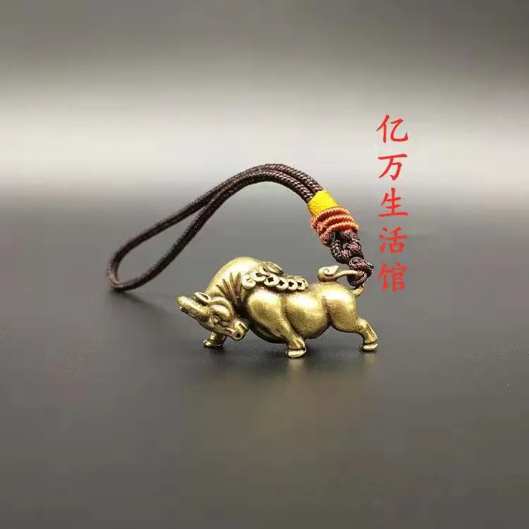 

Скот из латуни с кулон в виде знака зодиака, крепкий скот для крупного рогатого скота, сколон с античной бронзовой ручкой для крупного рогат...