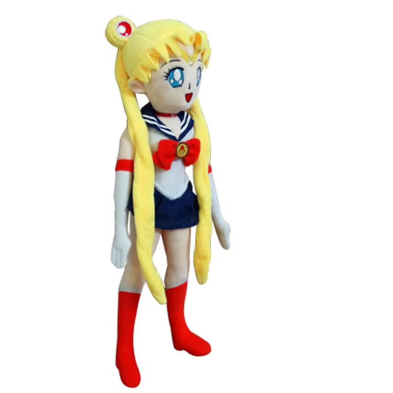 Muñeco de peluche de diosa del Anime japonés, de Sailor Moon muñeco de peluche, Tsukino Usagi, muñecos bonitos de Anime, regalos para niños, 50cm