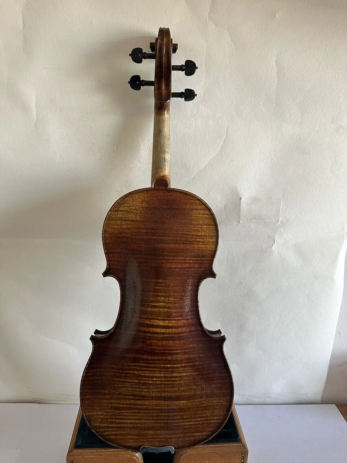 

Master 4/4 Violin Stradi model 1PC flamed maple back spruce top hand made K3130