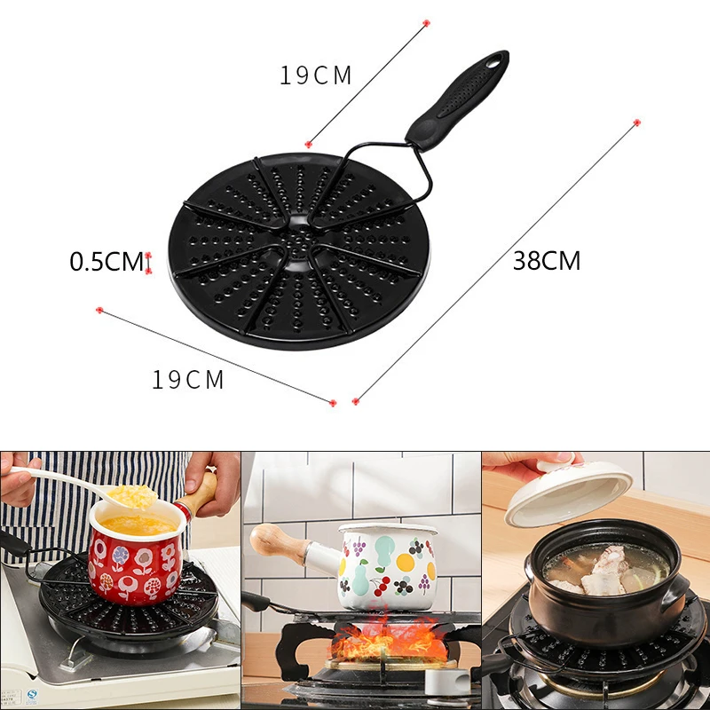 Japanese Style Gas Stove Thermal Conductivity Plate Hot Milk Gas Household Enamel Enamel Thermal Conductivity Plate Anti Coking