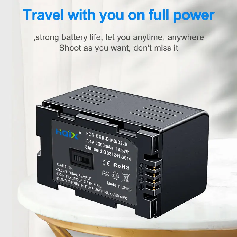 HQIX для Panasonic NV-DS68 DS7 DS77 DS8 DS88 DS99 DS150 DS200 D401 EX1 EX3 M20 EX21 RX66 GX7 Зарядное устройство камеры