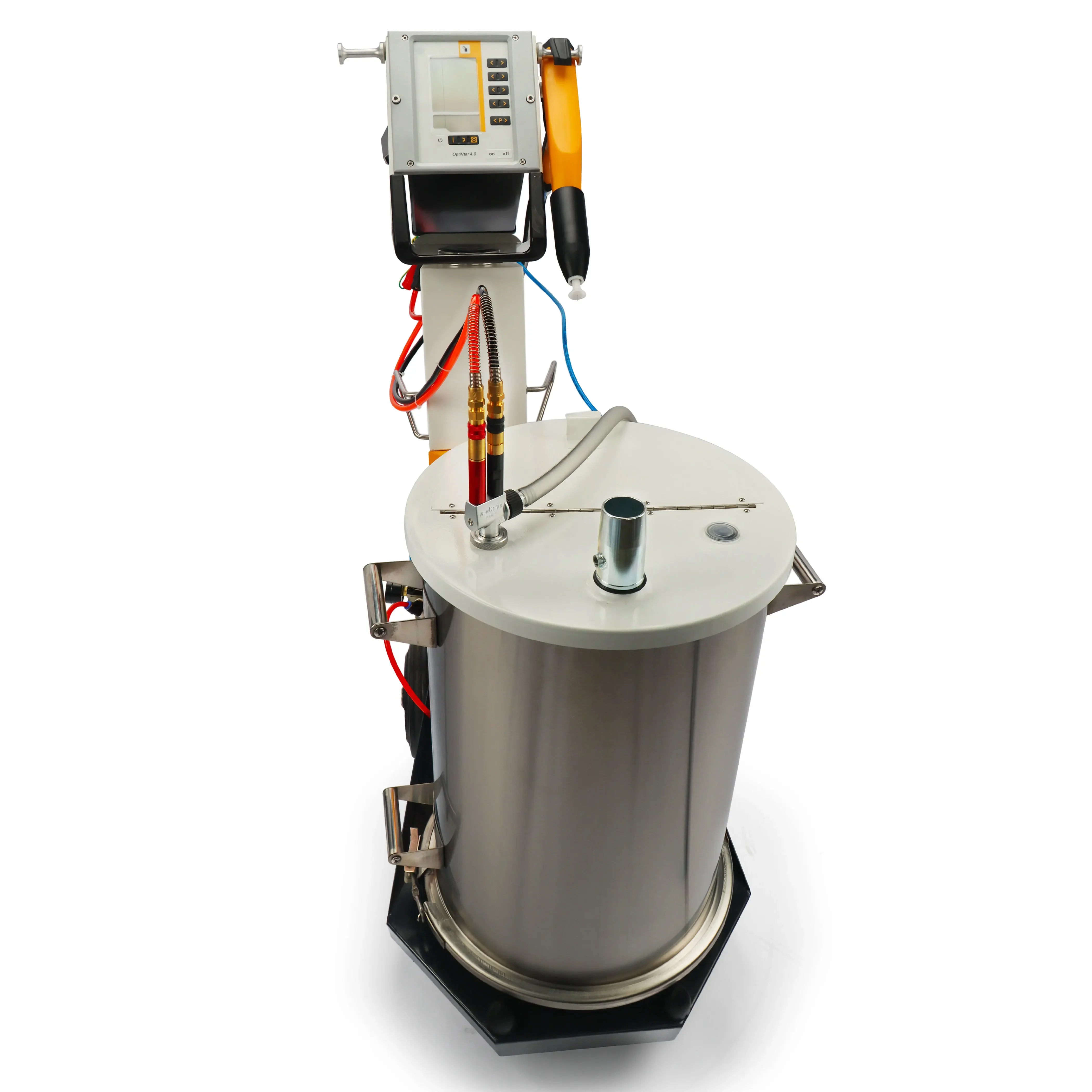 Electrostatic Opitiflex 2b Powder Coating Machine With Manual Spraying 45L Hopper For Car Wheels