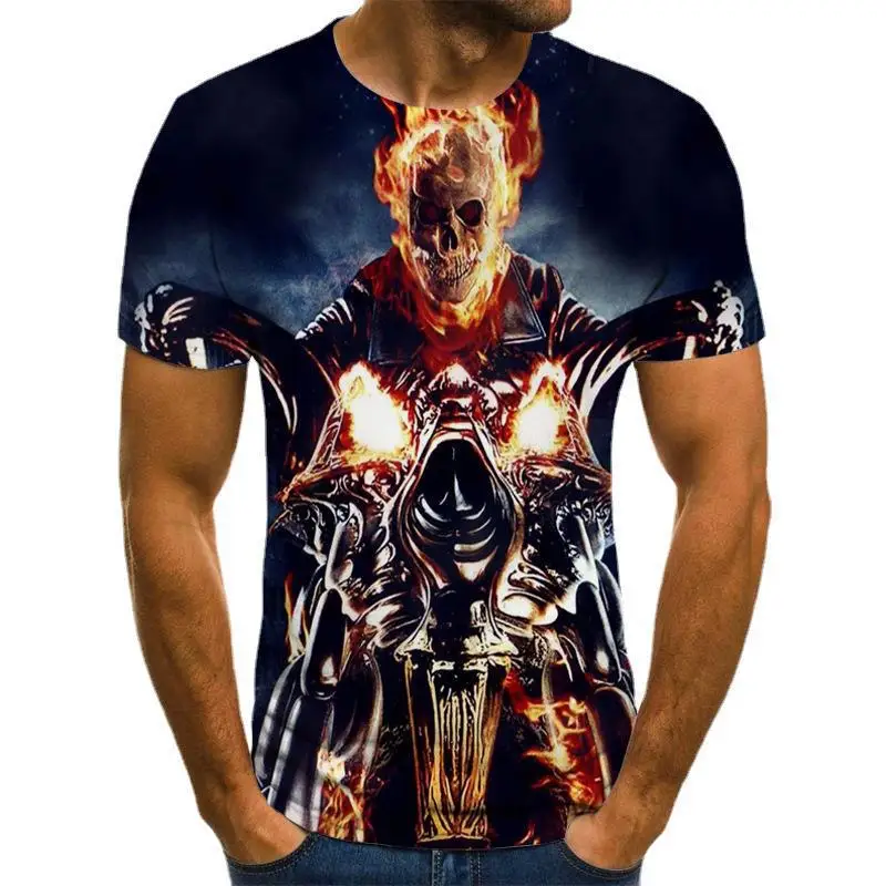 Уличная одежда 2025 года свободная мужская повседневная футболка с короткими