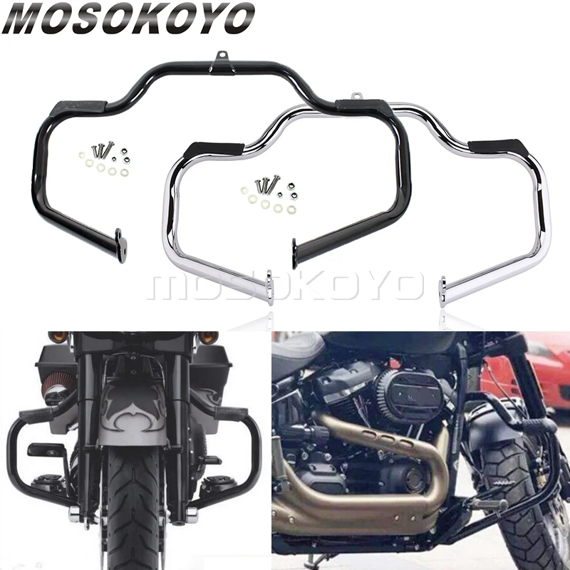 Motorcycle Highway Crash Bar Engine Guard Protector For Harley Touring 09-17 Road King Street Glide CVO FLHR FLHXSE FLHX FLHTC