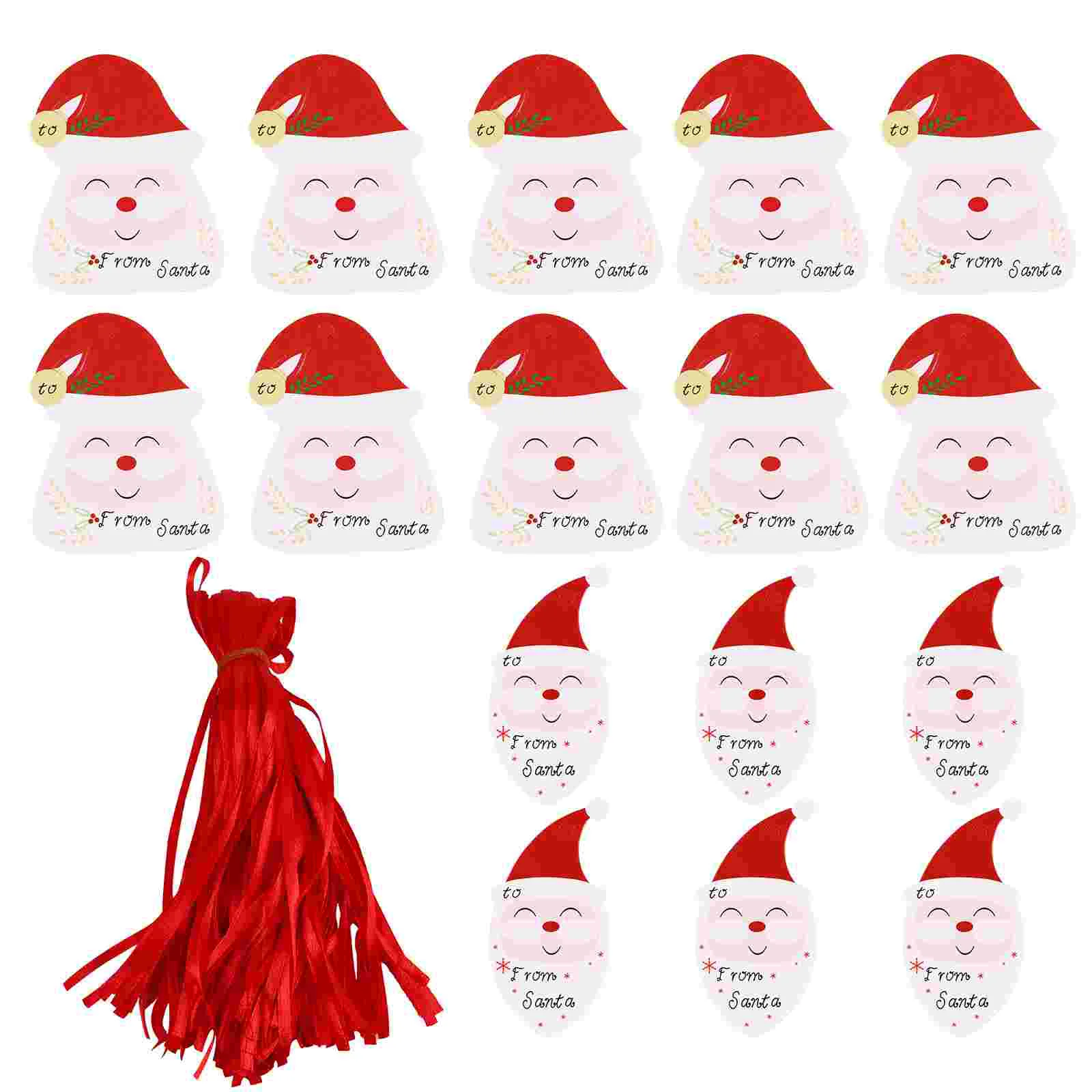 

100 Pcs Kraft Tags Christmas Hang Hanging Cards Festival Gift Party Favor Child