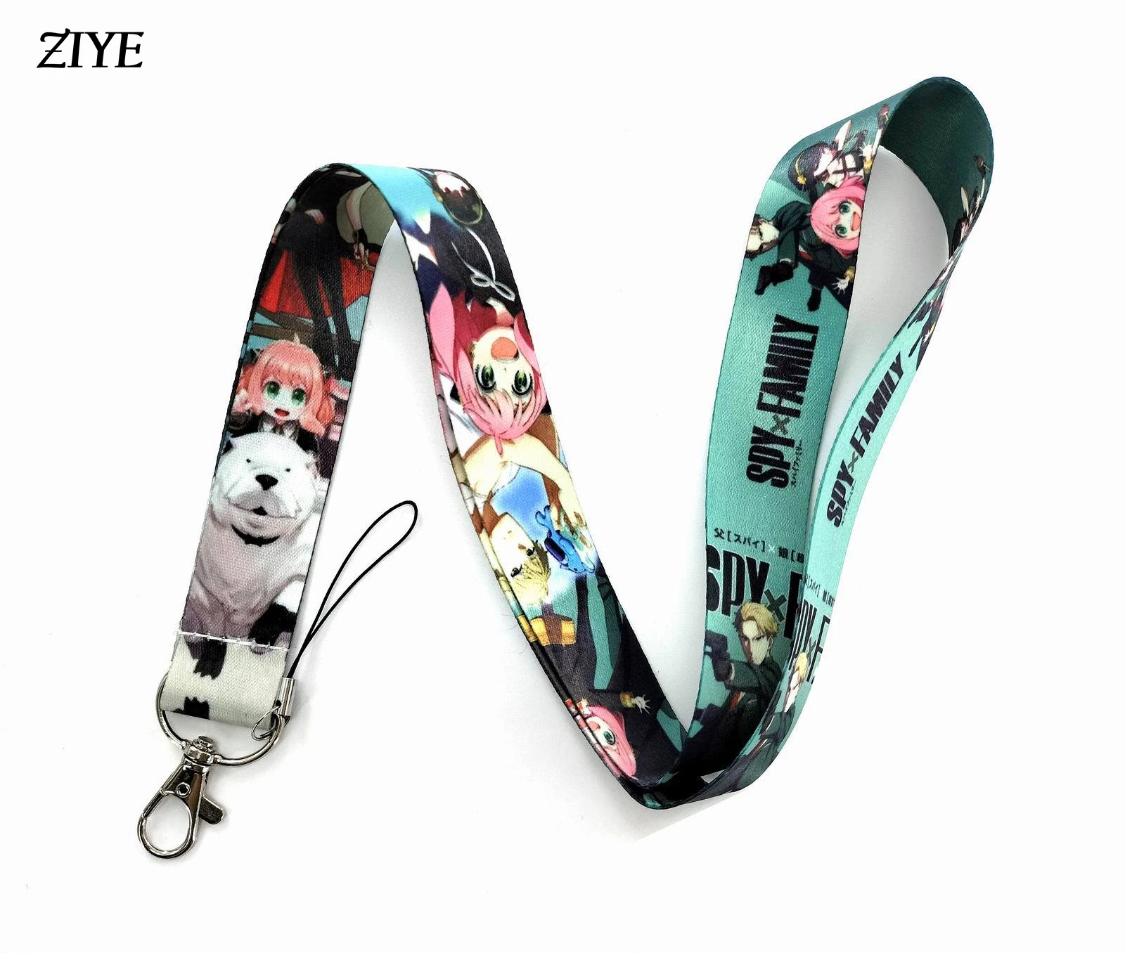 

Anime SPY×FAMILY Neck Strap Lanyards Cute Figures Twilight Yor Forger Anya Forger Anya Forger Charm Keychains Rope Webbing Gifts