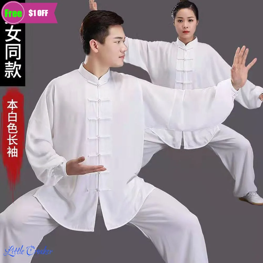 

Tai Chi Uniform Adults Martial Arts Clothes Long Sleeve Embroidery Taekwondo Kungfu Suit Chinese Style Morning Exercise Costumes